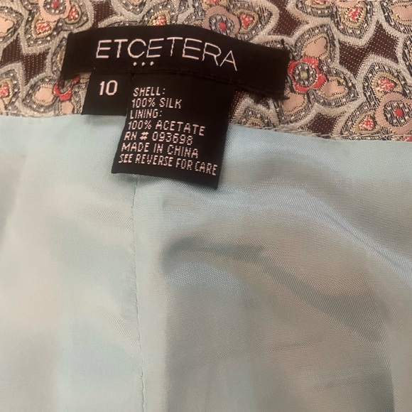 Cuffed Silk Et Cetera Pants, Size 10 - Picture 2 of 7